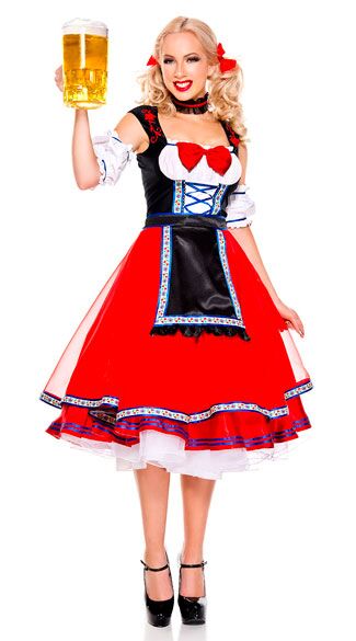 F1794-2 КОСТЮМ ДЕВУШКИ МЕДВЕДЯ OKTOBERFEST